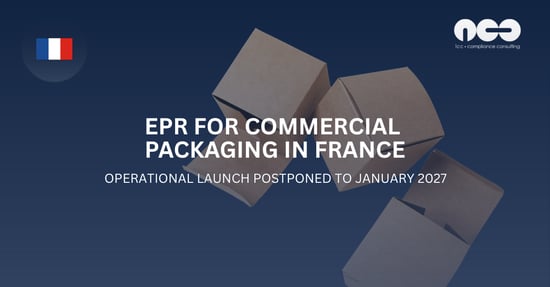 The operational launch for industrial and commercial packaging in France has been postponed to 1 January 2027