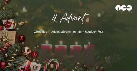 4. Adventstürchen: Frohe Weihnachten und ein erfolgreiches neues Jahr!