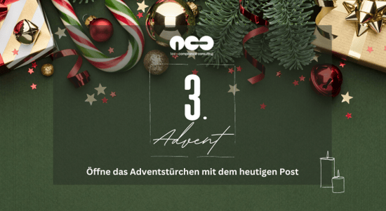 3. Adventstürchen: Auf dem Weg ins Neue Jahr 2024 – Unsere Services