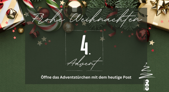 4. Adventstürchen: Frohe Weihnachten und ein erfolgreiches neues Jahr