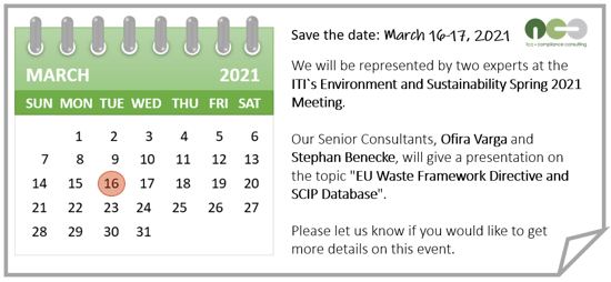 ITI’s Environment & Sustainability Spring 2021 Meeting: March 16-17, 2021
