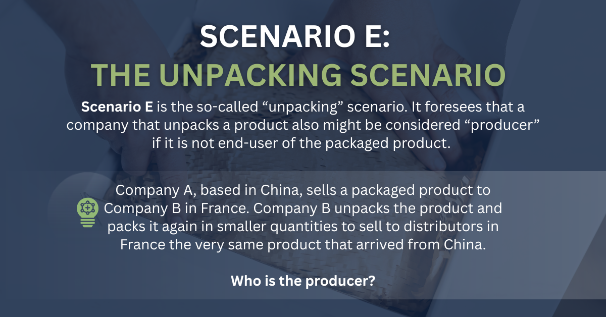 The unpacking scenario